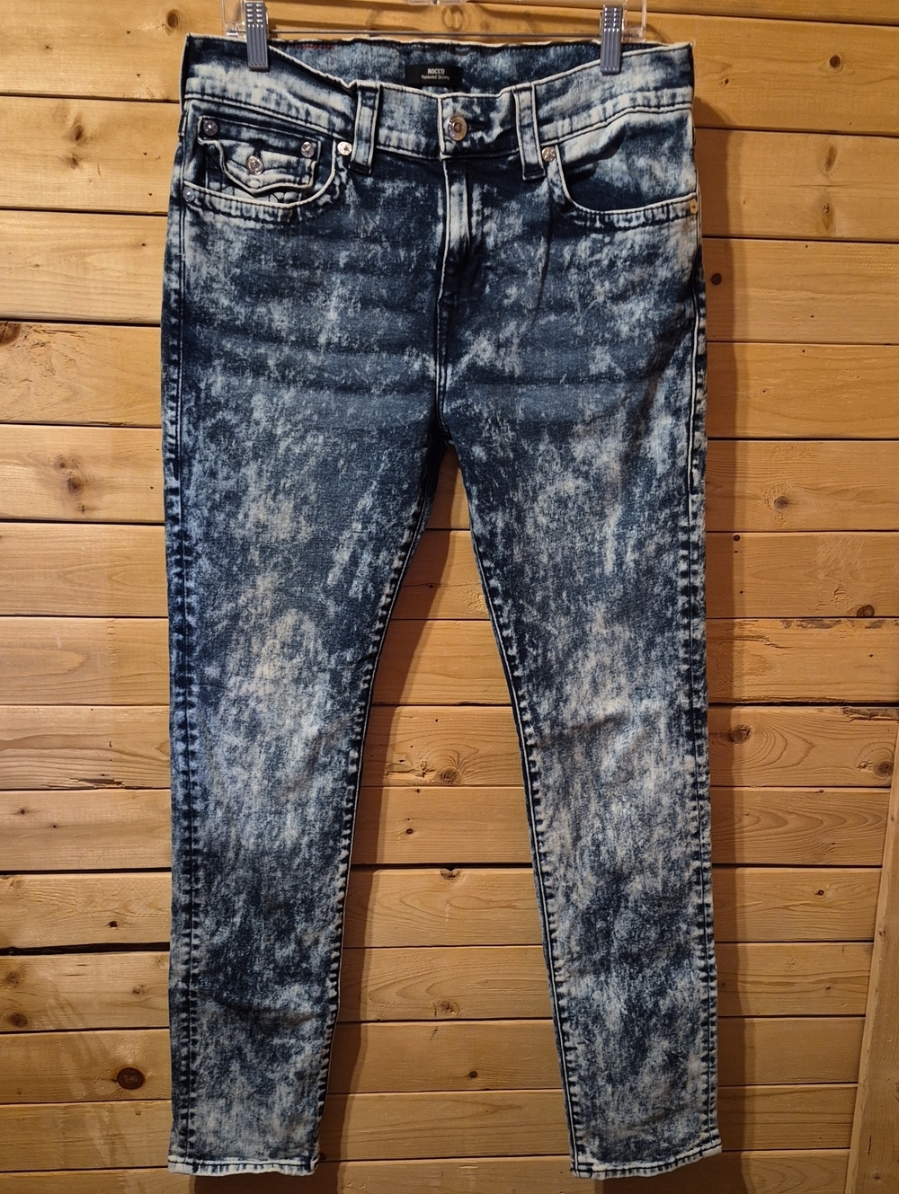 Mens True Religion Jeans Size 34 Relaxed Skinny Rocco